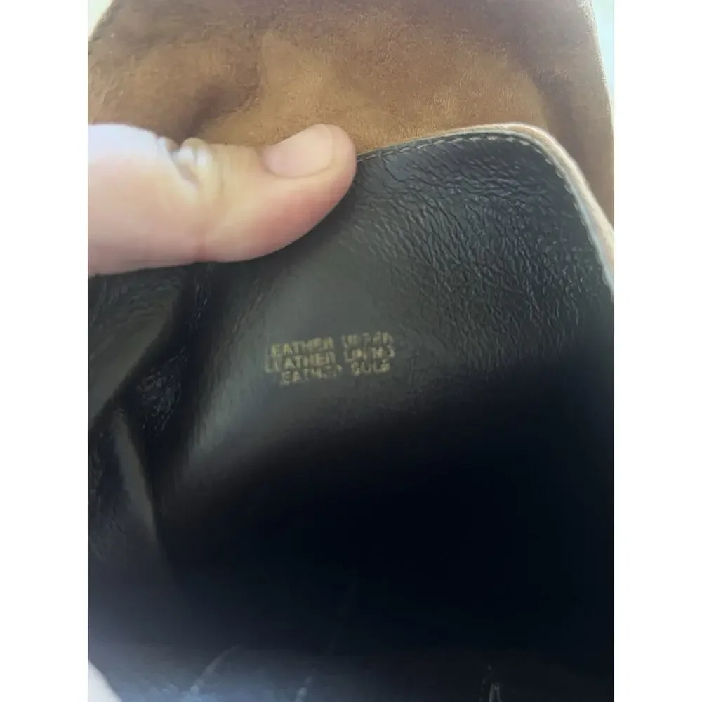 Francesco Marchetti Veto Cuoio Tan Leather Boots Size 37